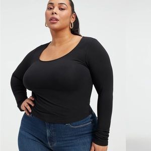NWT Good American SUPER STRETCH LONG SLEEVE